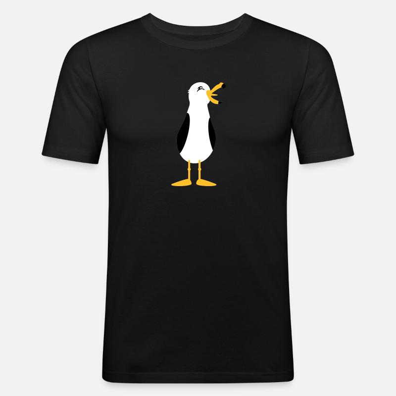 Seagull / Seagull (3c) - Men's Slim Fit T-Shirt - black