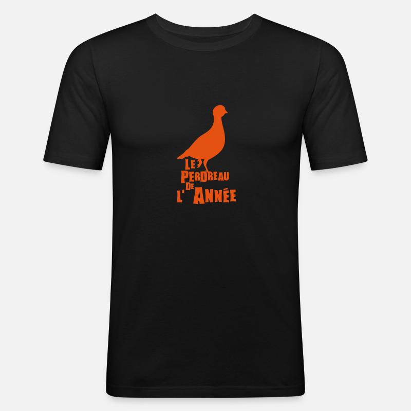 le perdreau de annee expression - T-shirt près du corps Homme - noir