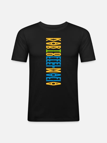 2000 - T-shirt près du corps Homme - noir