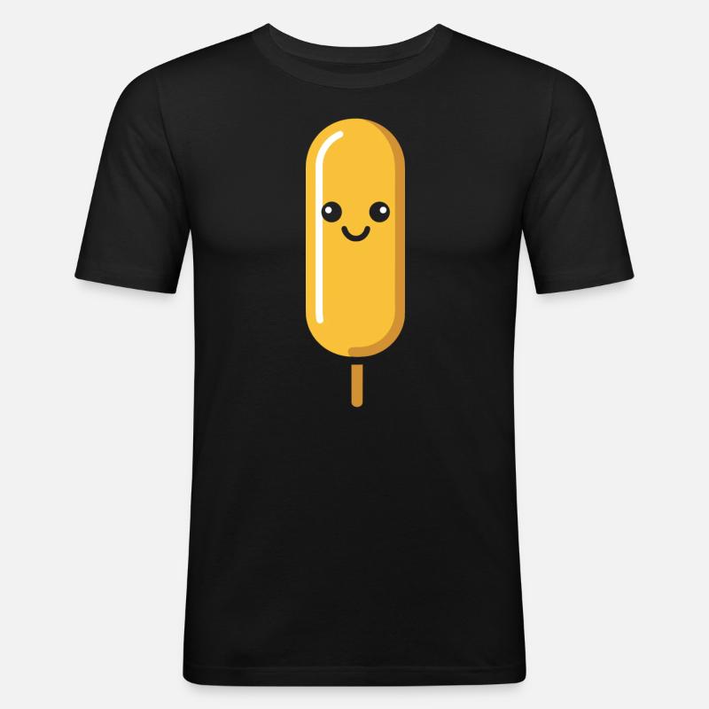 Mais Hundefutter - Männer Slim Fit T-Shirt - Schwarz