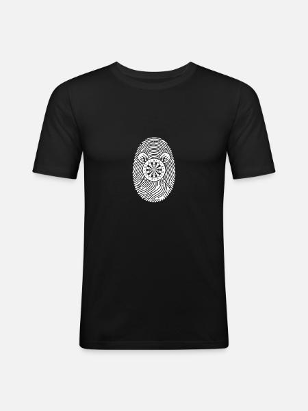 Darts player Darts - Men's Slim Fit T-Shirt - black