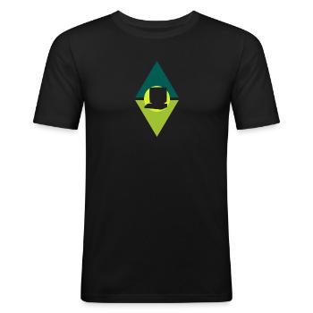 Computer Informatik Computer - Männer Slim Fit T-Shirt - Schwarz - Vorne - Nik (191cm)