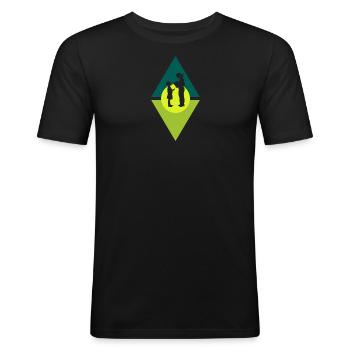 Primary School Teacher Abi - Men's Slim Fit T-Shirt - black - Front - Nik (191cm)