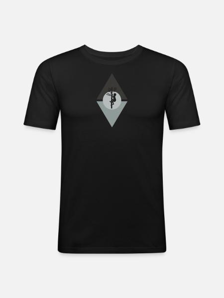 Escalade Crampons Climb - T-shirt près du corps Homme - noir