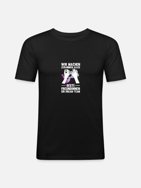 Best friend - Men's Slim Fit T-Shirt - black