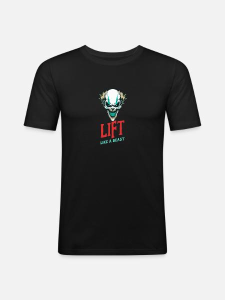 Lift Like A Beast - Men's Slim Fit T-Shirt - black