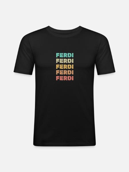 Ferdi Ferdi - Men's Slim Fit T-Shirt - black