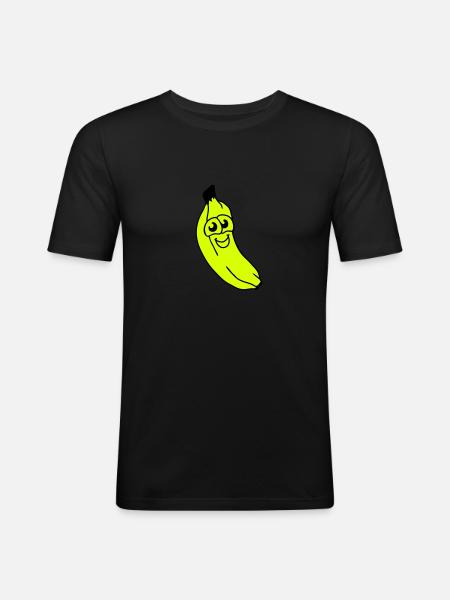 small banana - Men's Slim Fit T-Shirt - black