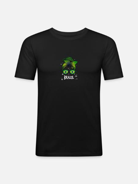 Brazil - Men's Slim Fit T-Shirt - black