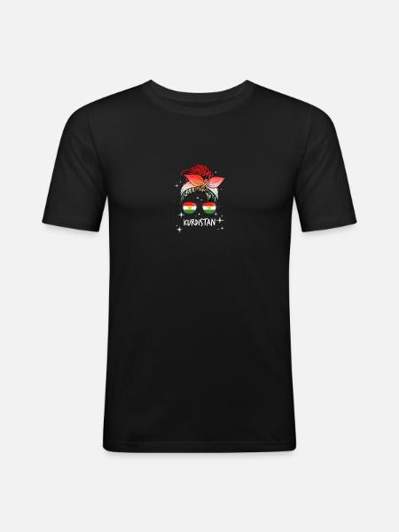 Kurdistan - Men's Slim Fit T-Shirt - black