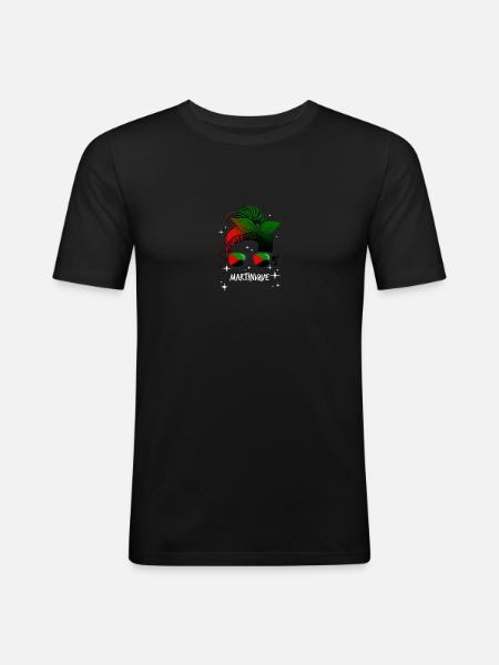 Martinique - Men's Slim Fit T-Shirt - black