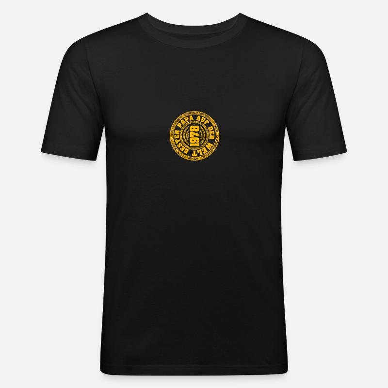 1978 - Slim Fit T-shirt herr - svart