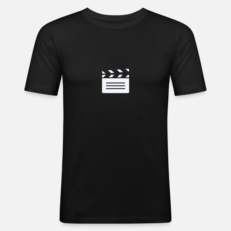 Videpklappe - Männer Slim Fit T-Shirt - Schwarz
