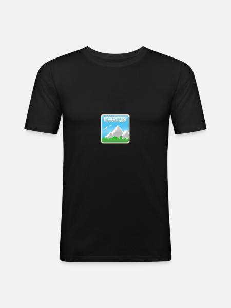 Gift for Western Ghats - Men's Slim Fit T-Shirt - black