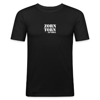 CHEERS - Men's Slim Fit T-Shirt - black - Front - Nik (191cm)