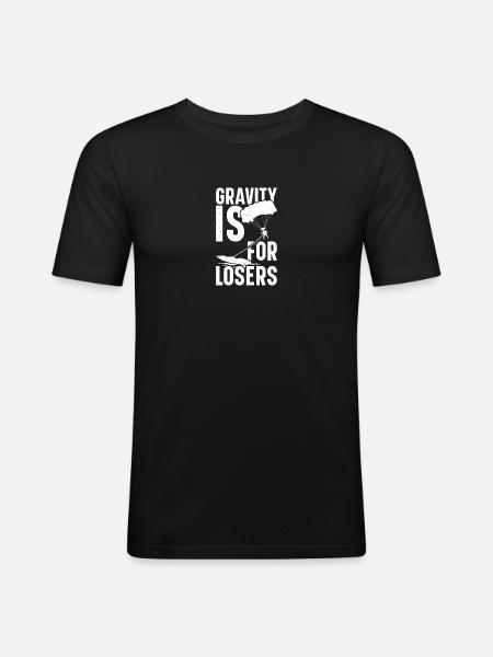 Parasailing Essentials Parakiting Toys Parasailer - Men's Slim Fit T-Shirt - black