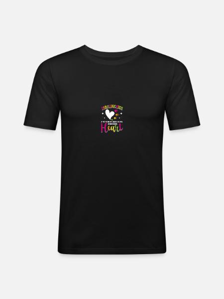 Assistant Teacher Paraprofessional Paraeducator - Men's Slim Fit T-Shirt - black