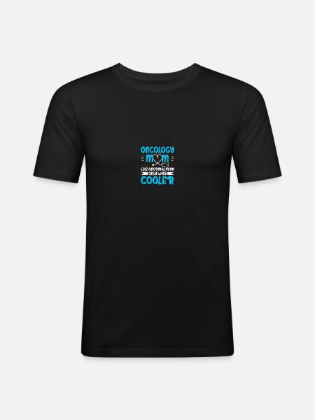 Oncologist Oncology Nurse - Men's Slim Fit T-Shirt - black