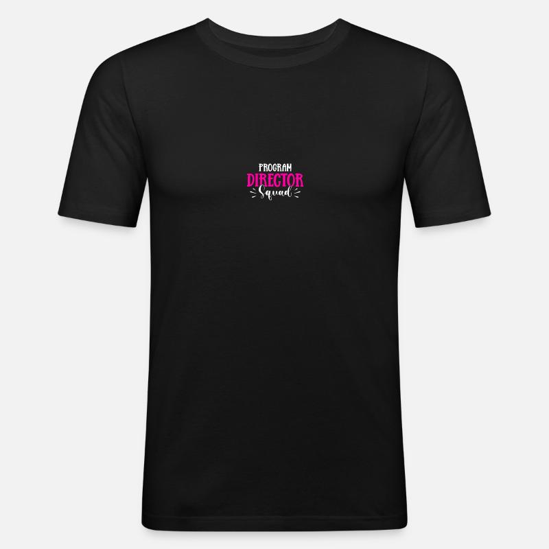 Programmdirektor - Männer Slim Fit T-Shirt - Schwarz