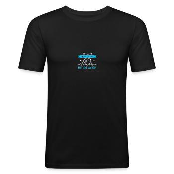 Kinderkrankenschwester PICU Krankenschwester - Männer Slim Fit T-Shirt - Schwarz - Vorne - Nik (191cm)