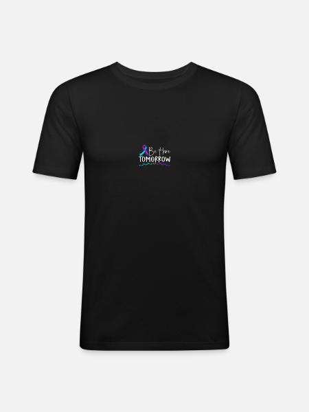 Sunflower Suicide Prevention Suicide Education - Men's Slim Fit T-Shirt - black