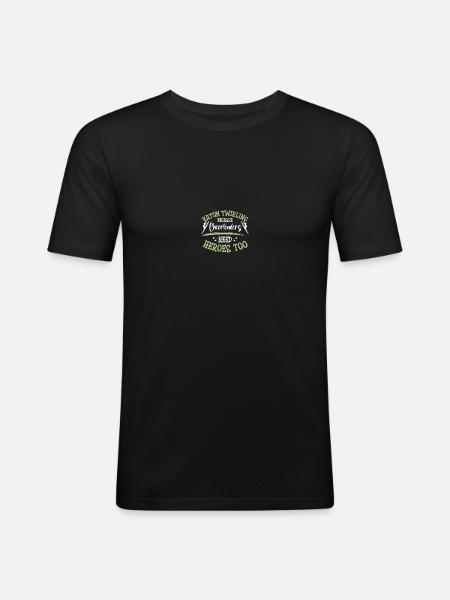Majorette danseuse tambour-major - T-shirt près du corps Homme - noir