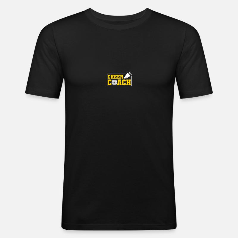 Cheerleading Coach Cheer Coach - Männer Slim Fit T-Shirt - Schwarz