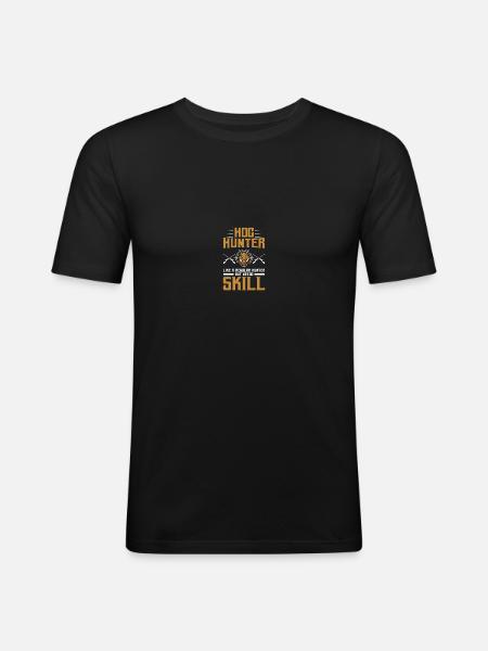Hog Hunter Pig Hunt - Men's Slim Fit T-Shirt - black