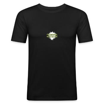 Paranormal Investigator Ghostbusters - T-shirt près du corps Homme - noir - Devant - Nik (191cm)