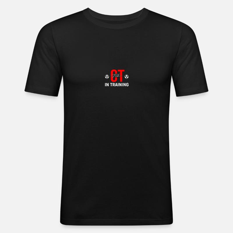 Röntgen CT-Techniker - Männer Slim Fit T-Shirt - Schwarz