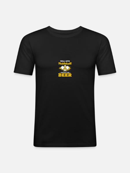 Pickle Ball Pickleball Kitchen - Men's Slim Fit T-Shirt - black