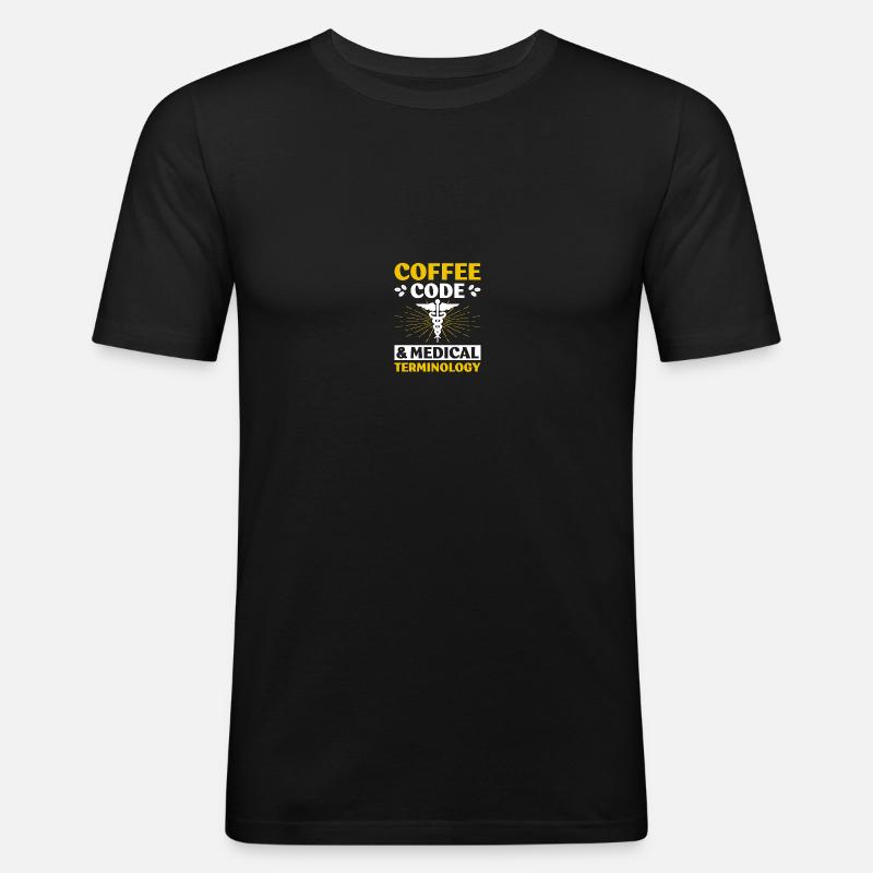 Medical Coding Medical Coders - Men's Slim Fit T-Shirt - black