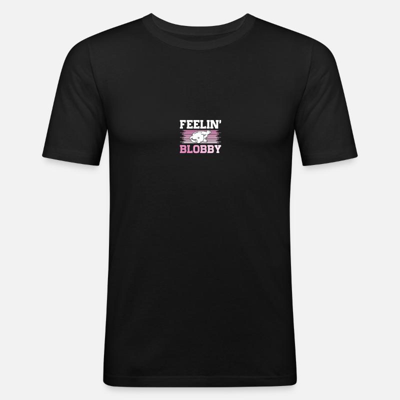 Blob-Fisch Blobfisch - Männer Slim Fit T-Shirt - Schwarz