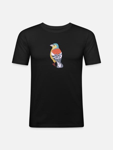 Chaffinch - Men's Slim Fit T-Shirt - black