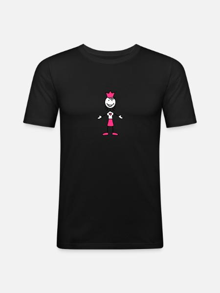 happy_princess - Men's Slim Fit T-Shirt - black