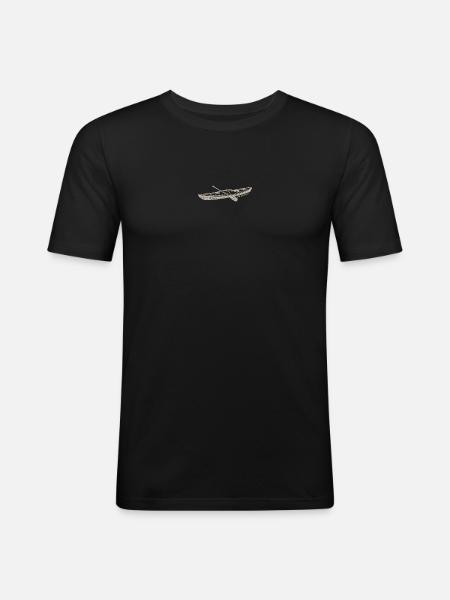 Let Love Win Kayak Print - Men's Slim Fit T-Shirt - black
