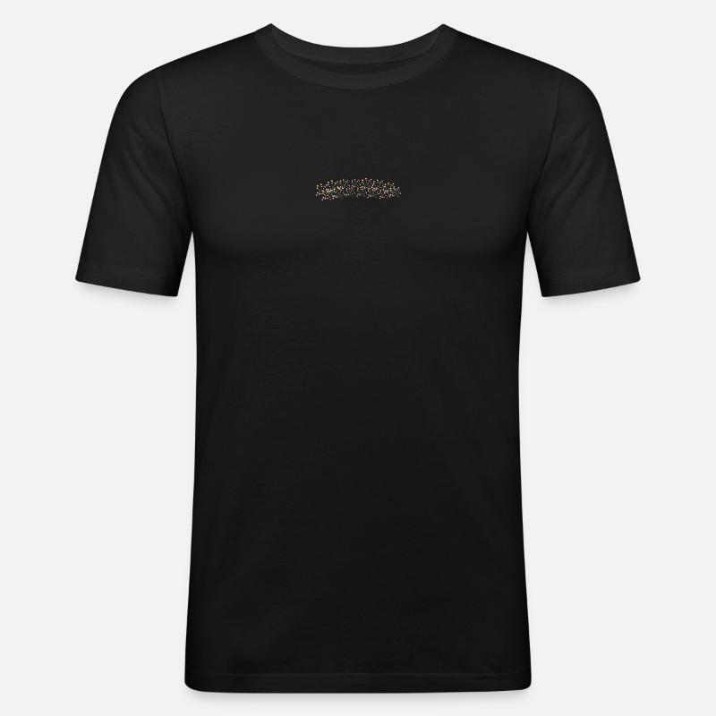 Bubbles | SPRUDEL - Männer Slim Fit T-Shirt - Schwarz
