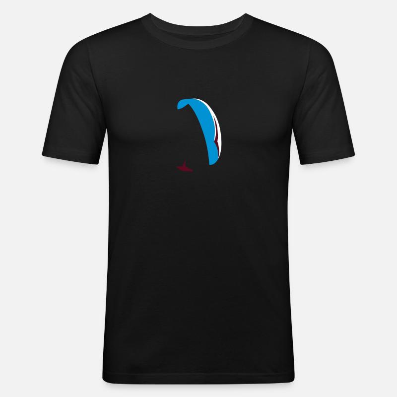 Paraglider XC - Männer Slim Fit T-Shirt - Schwarz