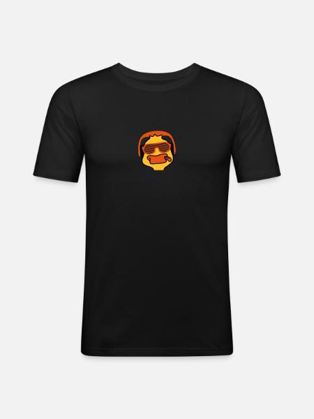 Party Duck - T-shirt près du corps Homme - noir