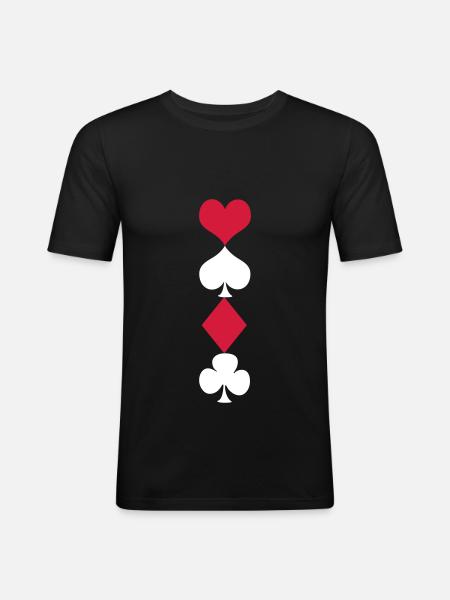 Kartendeck - Men's Slim Fit T-Shirt - black