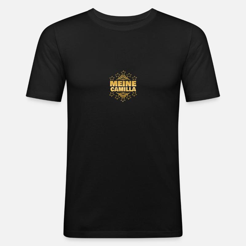 Mädchen Camilla - Männer Slim Fit T-Shirt - Schwarz