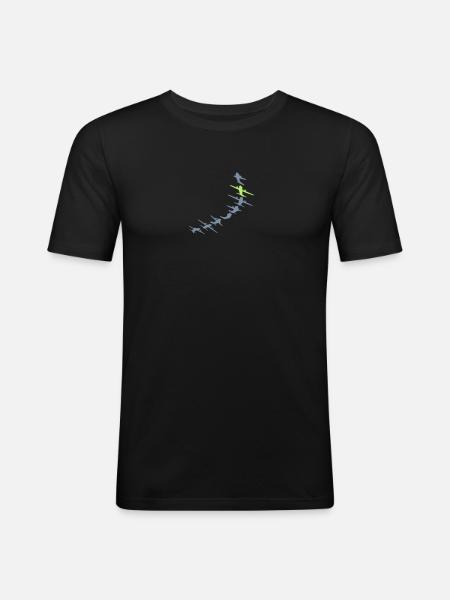 Pink White Aircraft - Men's Slim Fit T-Shirt -