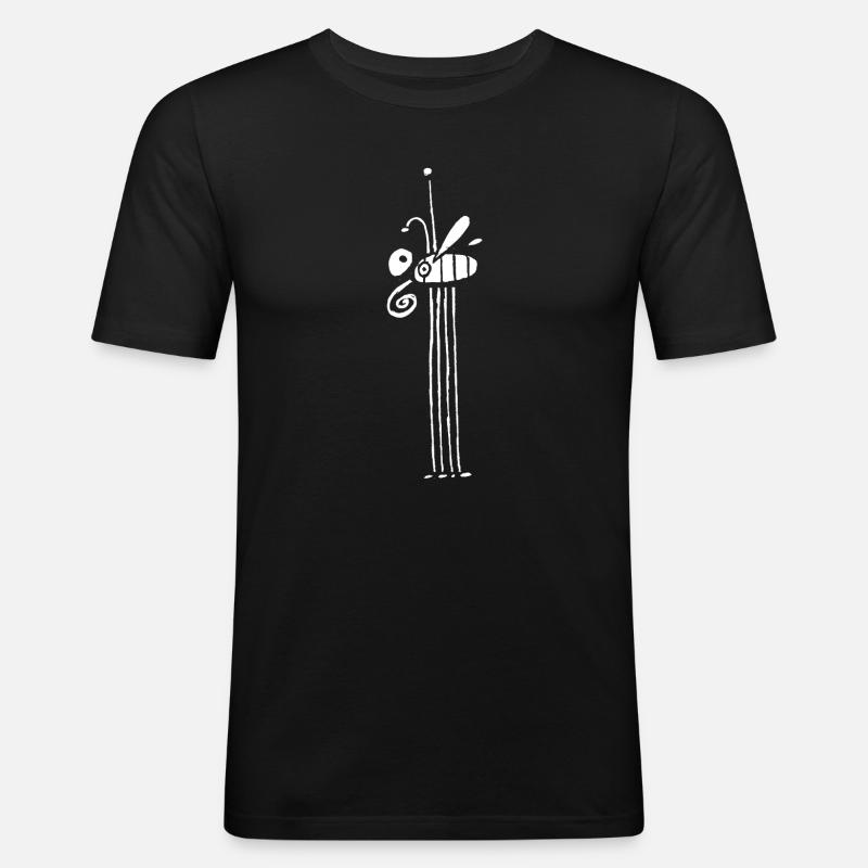 fly - Männer Slim Fit T-Shirt - Schwarz