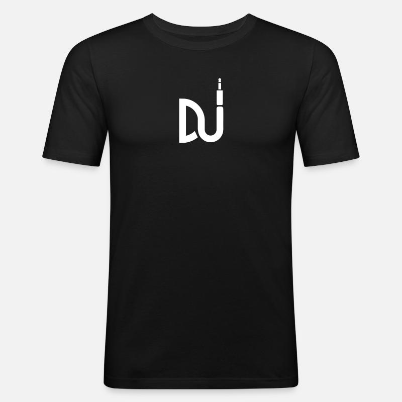 DJ - Disc jockey - Männer Slim Fit T-Shirt - Schwarz