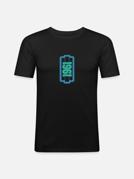 1961 - Men's Slim Fit T-Shirt - black