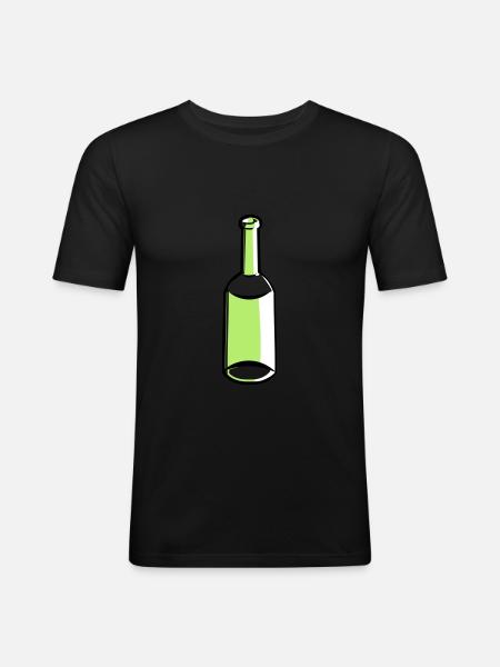 Bottle empty - Men's Slim Fit T-Shirt - black
