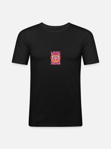 Hippie Movement Festival Music Costume - Men's Slim Fit T-Shirt - black