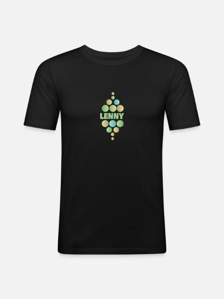 Lenny - Men's Slim Fit T-Shirt - black