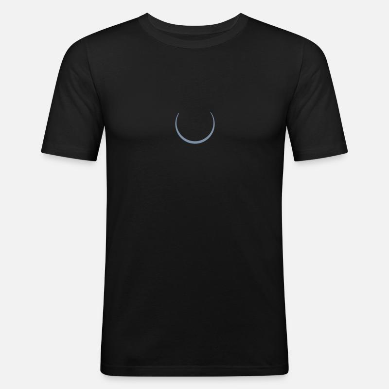 moon, - Männer Slim Fit T-Shirt - undefined