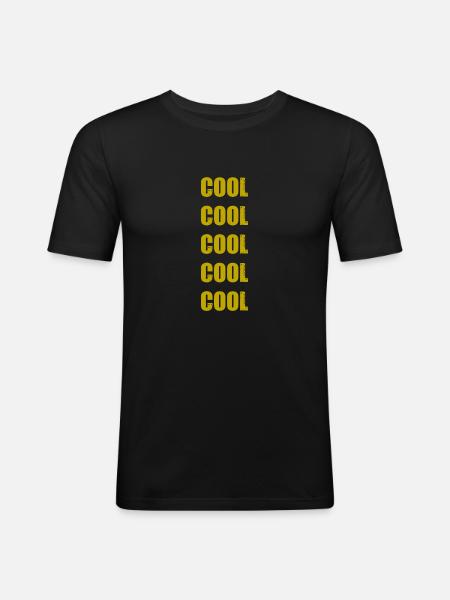 Jacob Peralta Cool - Männer Slim Fit T-Shirt - Schwarz